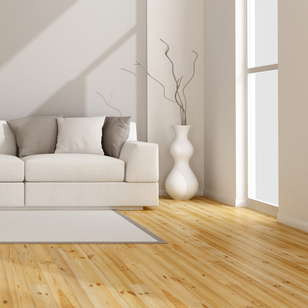 A wood floor adds warmth and style to any room in the home